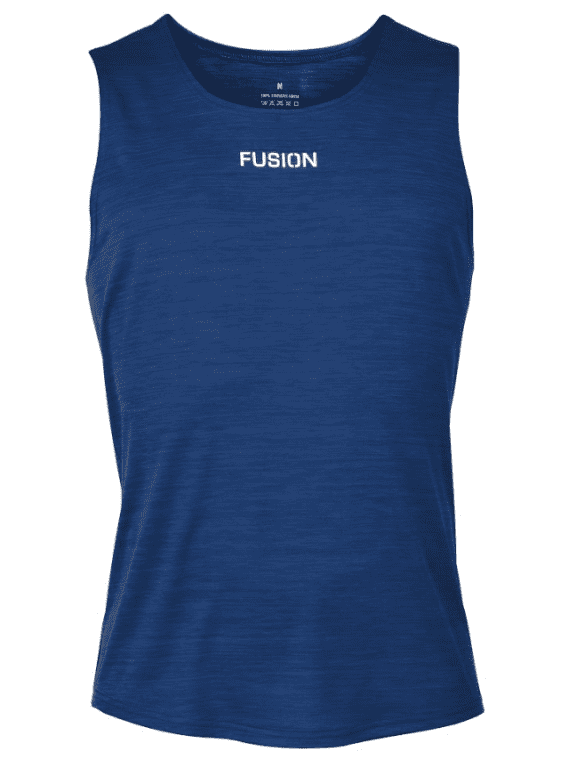 Fusion Mens C3 Singlet - Night/Blue set fra fronten