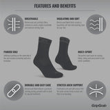 GripGrab Merino Winter Sock - Black - Endurance Sport