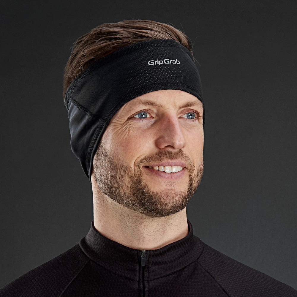 GripGrab Windproof Headband - Black - Endurance Sport