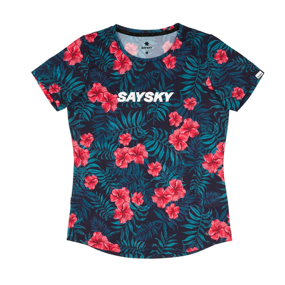 SAYSKY Dame Flower Combat T-shirt - Flower - Endurance Sport