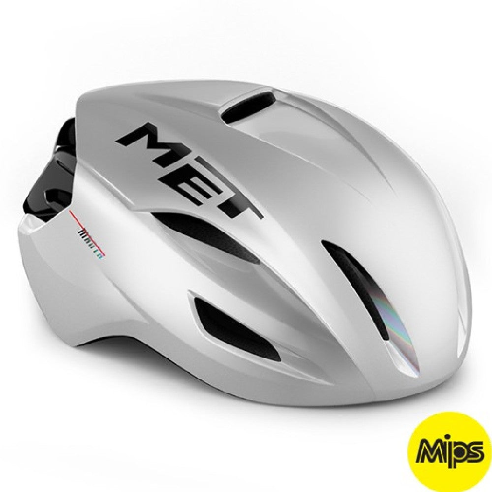 MET Manta Mips - White Holographic/Glossy - Endurance Sport