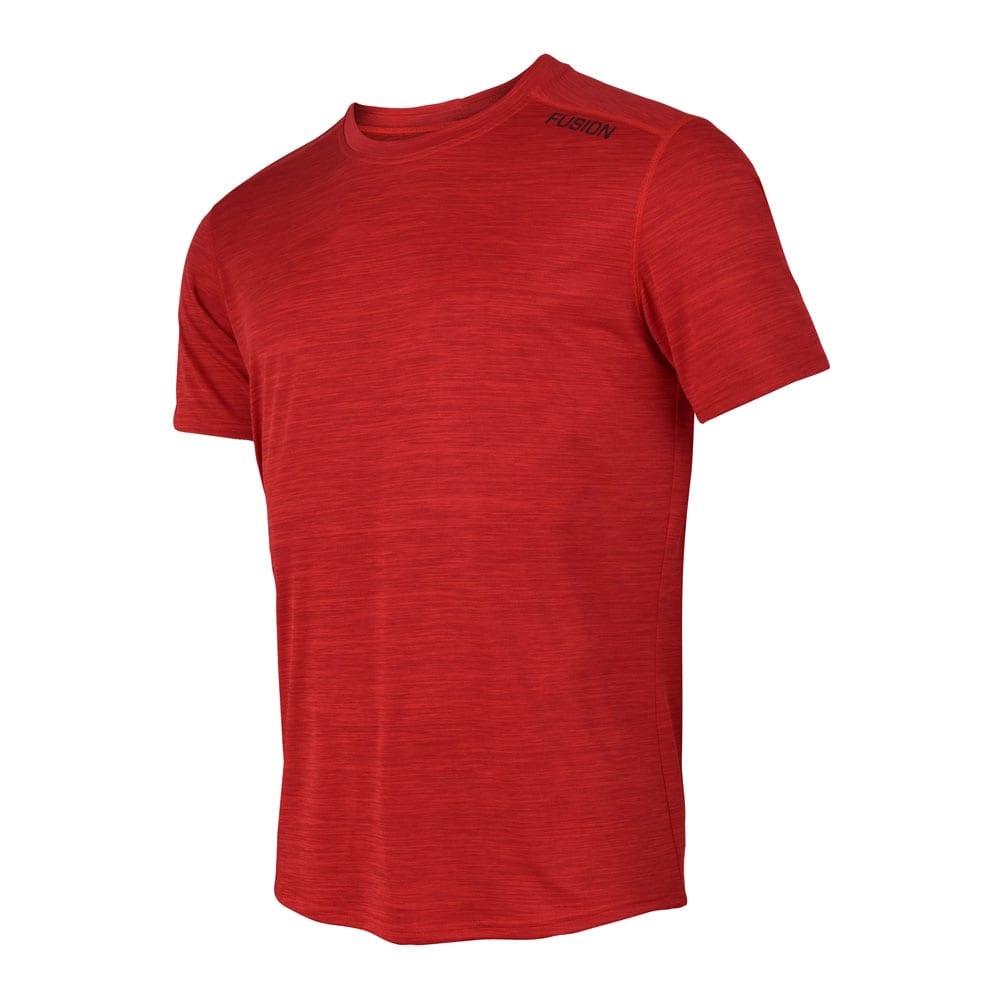 Mens C3 T shirt 0273 Red melange front WEB