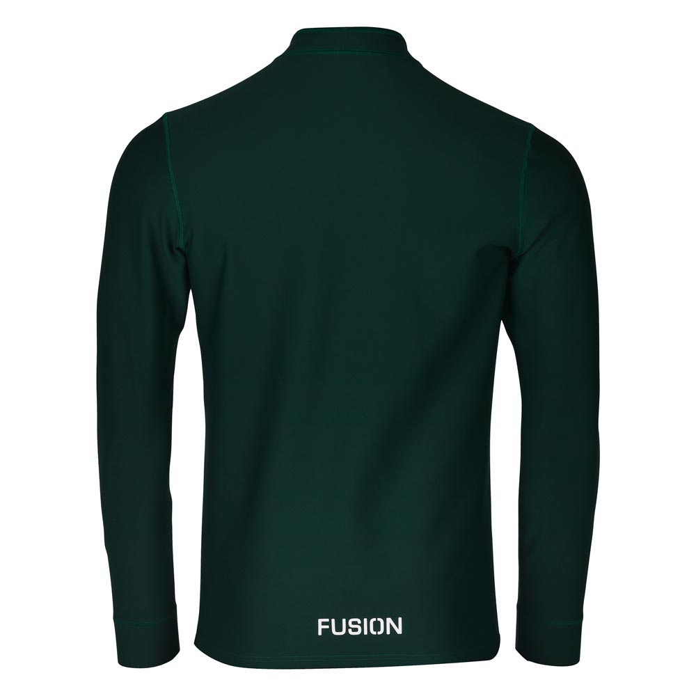 Fusion Mens Zip Neck Green