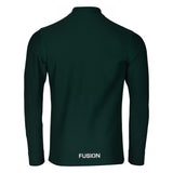 Fusion Mens Zip Neck Green