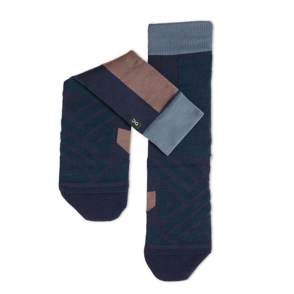 On Wms High Sock - Navy/Grape - Endurance Sport