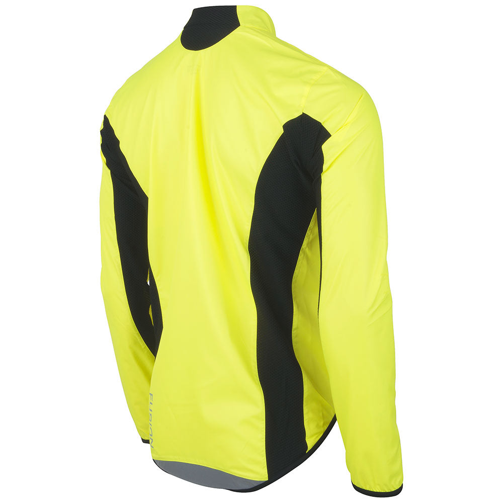 S Cycling Jacket yellow back WEB