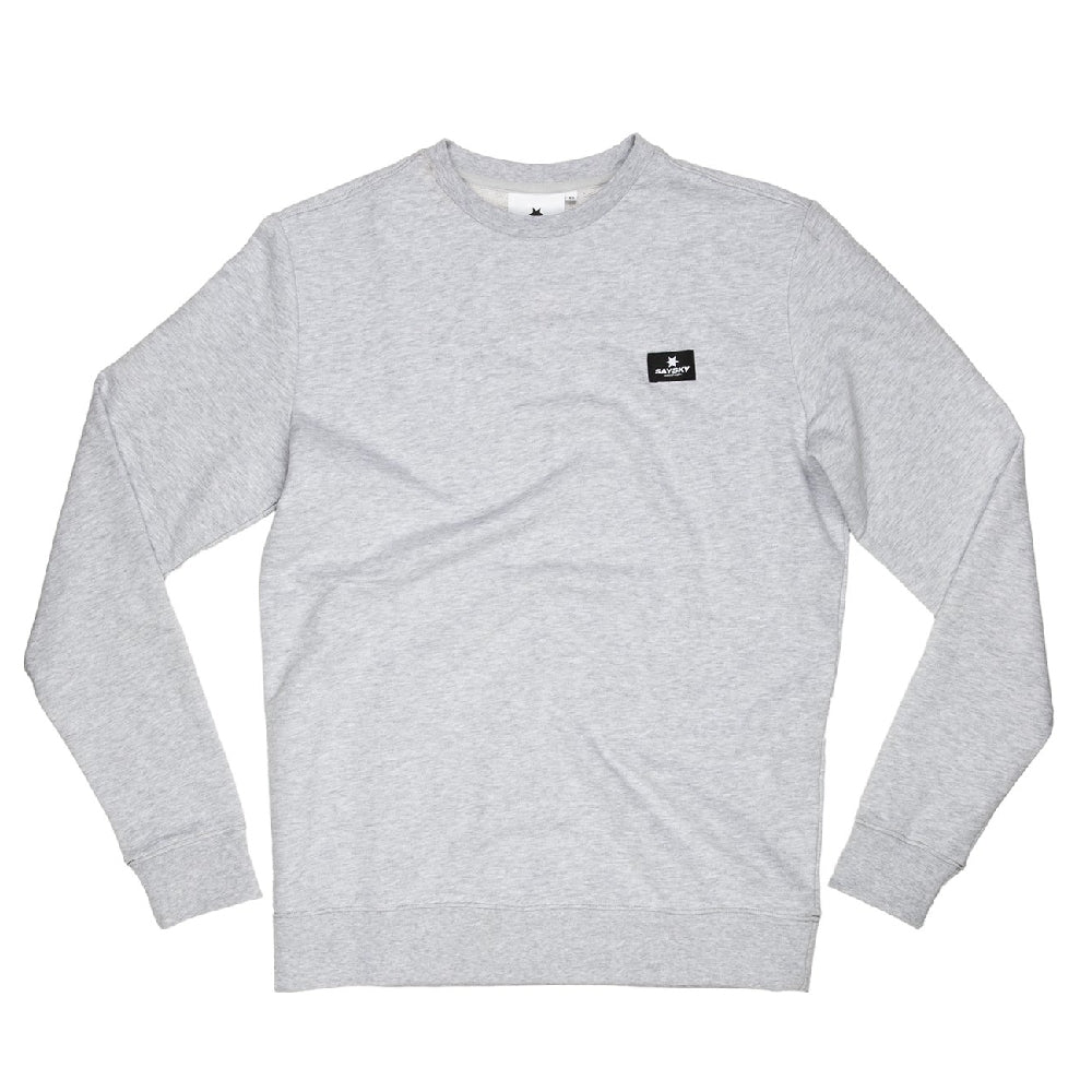 Saysky Clean Lifestyle Sweatshirt - Light Grey Melange - Endurance Sport