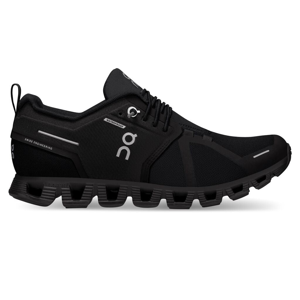 On Cloud 5 Waterproof, Dame - All Black - Endurance Sport