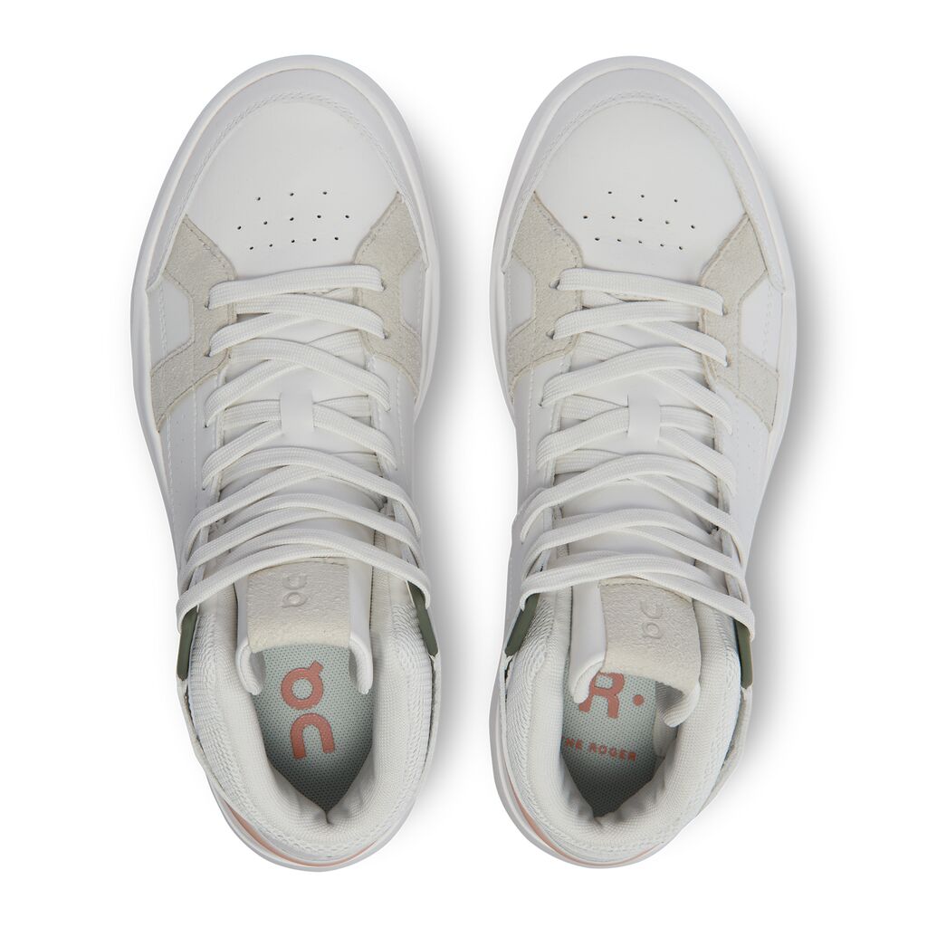 On The ROGER Clubhouse Mid Dame - White/Rose - Endurance Sport