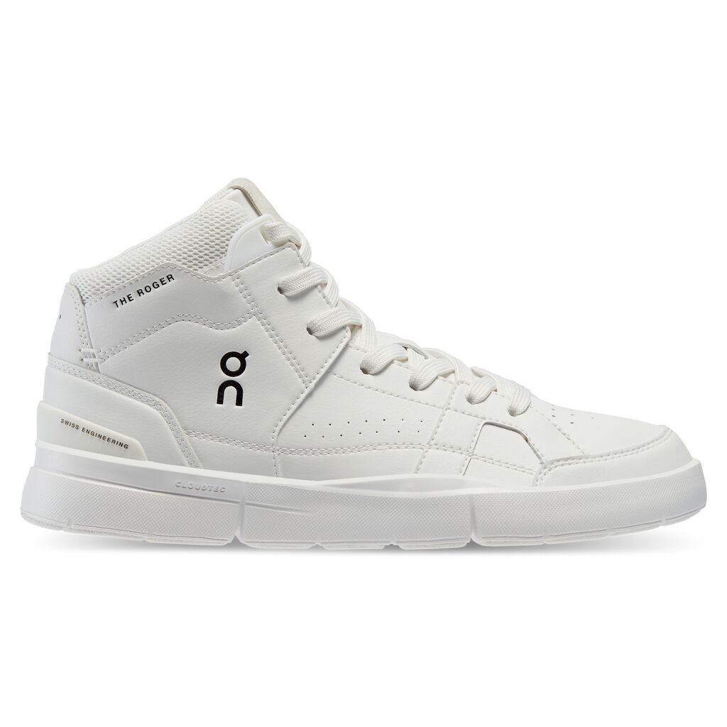 On The ROGER Clubhouse Mid Dame - All White - Endurance Sport