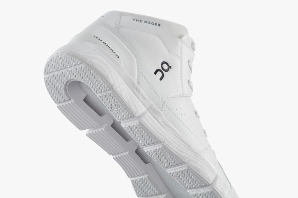 On The ROGER Clubhouse Mid Dame - All White - Endurance Sport