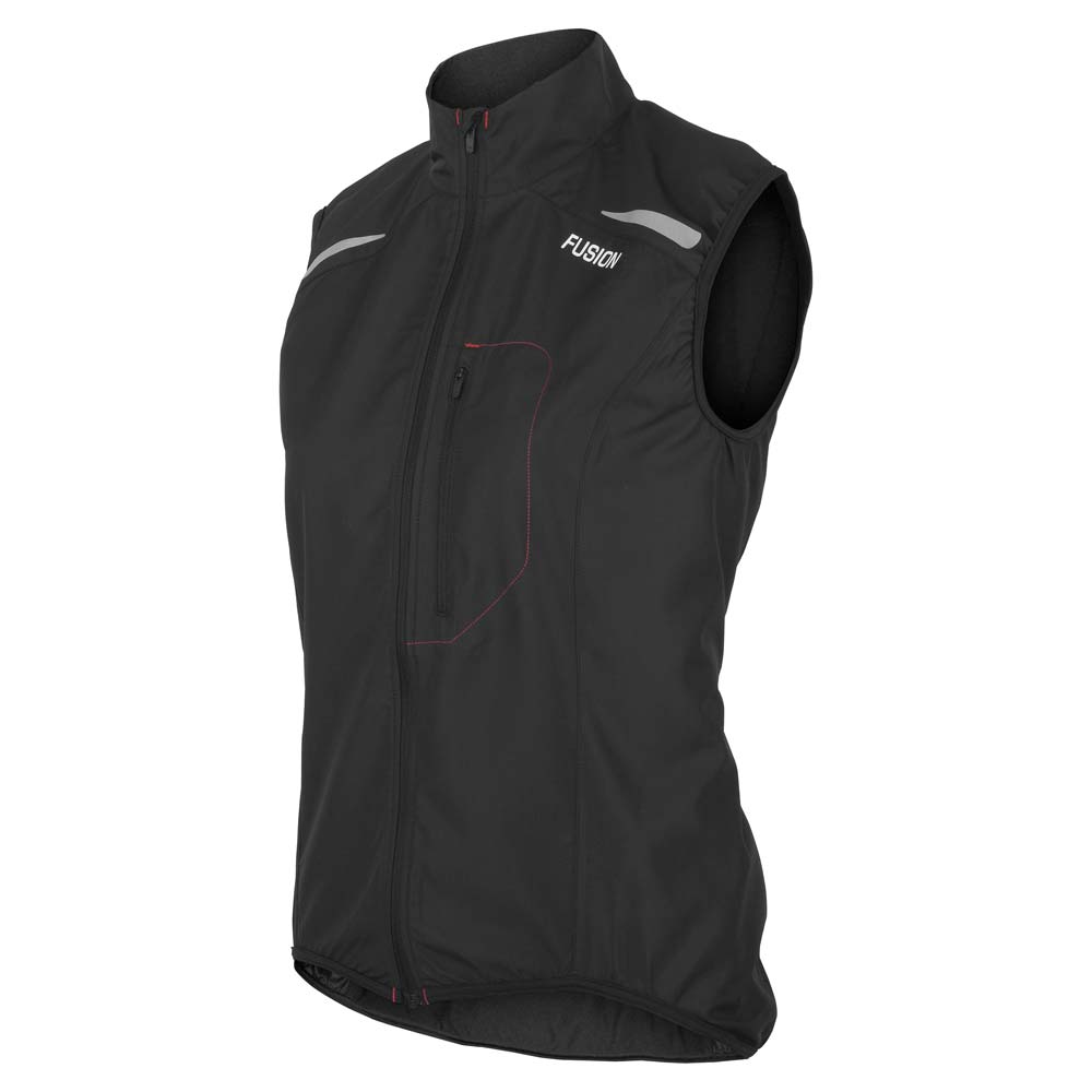 fusion Womens S run vest Black front WEB