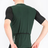 fusion cycling jacket herre green